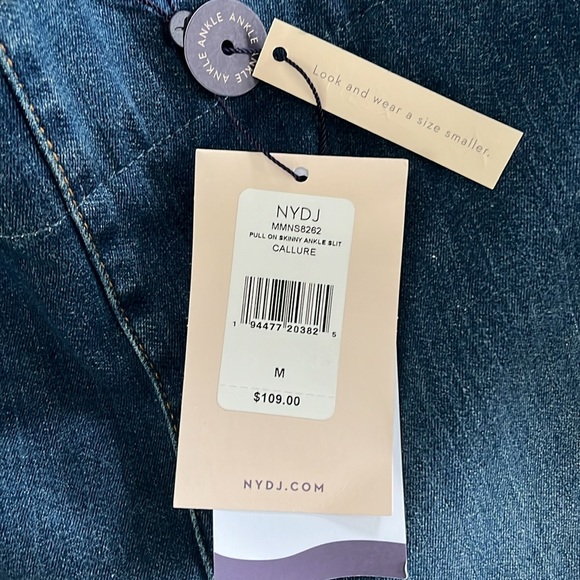 NYDJ Pull-On Super Skinny Ankle Jeans with slit - Picture 4 of 9